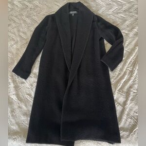 Ellen Tracy Wool Coatigan Cardigan Jacket Sweater Elegant Plush Shacket Coat